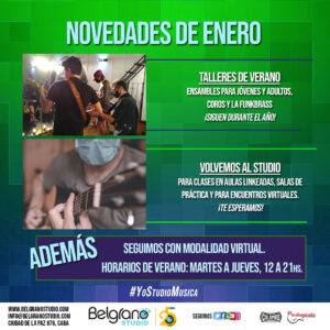 Novedades Enero 2021 - Belgrano Studio