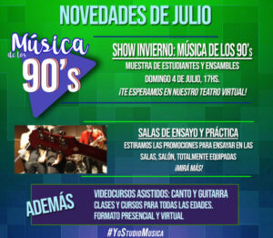 Novedades junio 2021 - Belgrano Studio, Escuela de Música y Salas de Ensayo